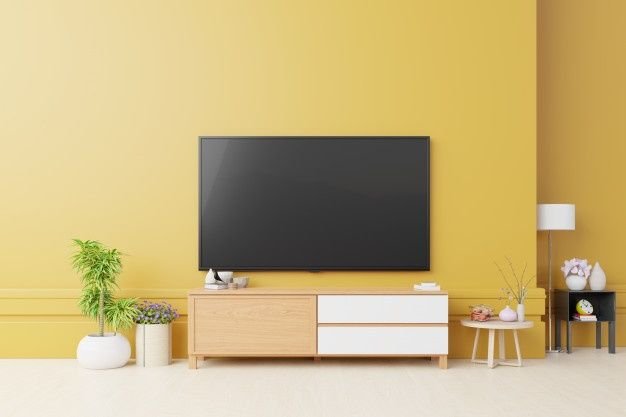 Cabinet tv living room tv setup